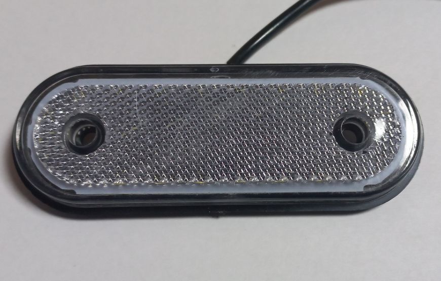Ліхтар габаритний 12/24 маркерний білий 120х45мм LED (AutoLight) 397715 фото