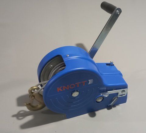 Лебідка ручна KNOTT (Autoflex) 1150 кг (з тросом) 6X0017.209 фото