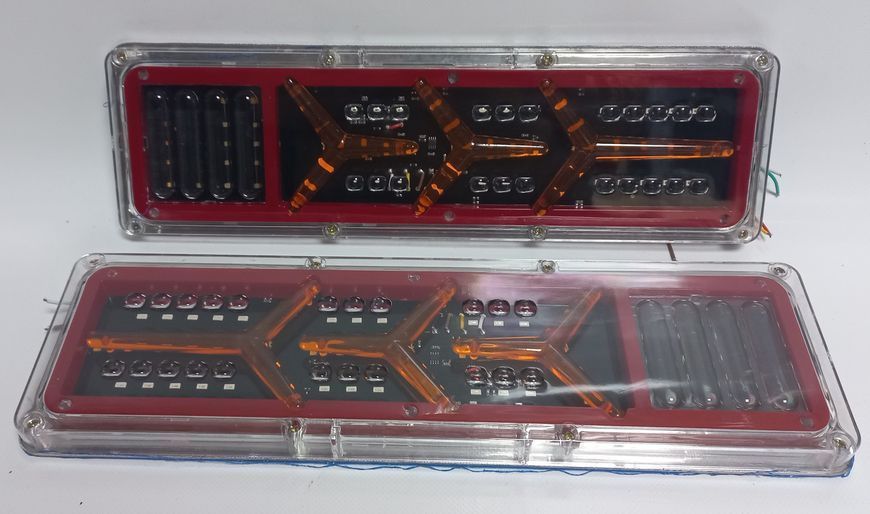 Ліхтар LED задній 24V до Автомобільної техніки, вантажівок, 41х13 см (Бігаючий поворотник) Lambo 5080 фото